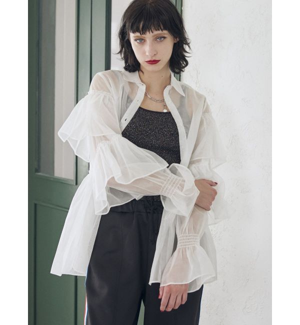 jouetie「シアーティアードフリルシャツ」|シャツ・ブラウス|