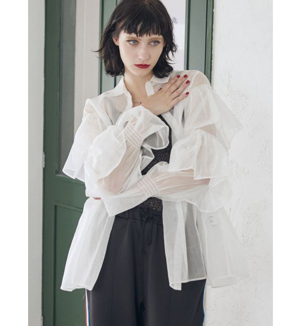 jouetie「シアーティアードフリルシャツ」|シャツ・ブラウス|