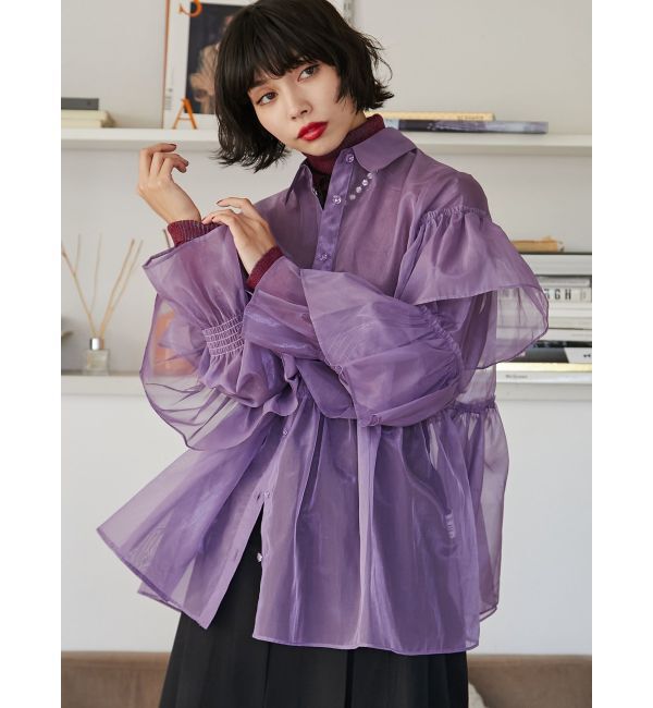 jouetie「シアーティアードフリルシャツ」|シャツ・ブラウス|