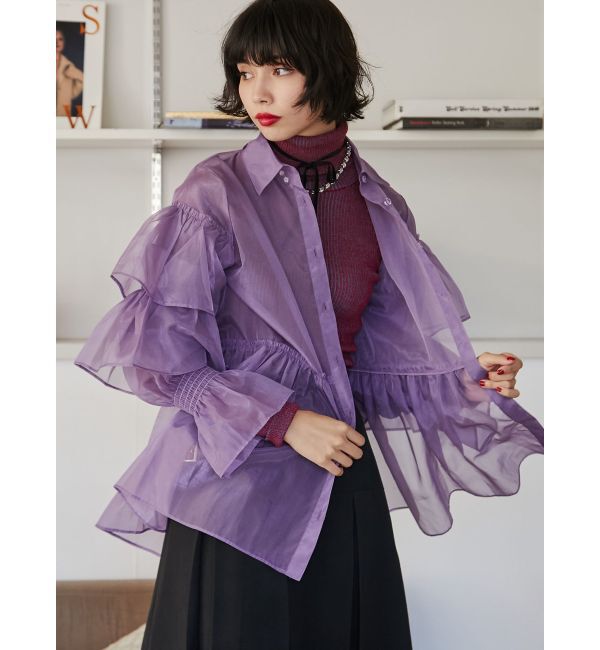 jouetie「シアーティアードフリルシャツ」|シャツ・ブラウス|