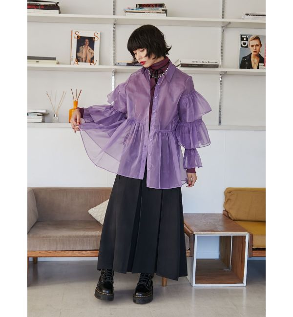 jouetie「シアーティアードフリルシャツ」|シャツ・ブラウス|