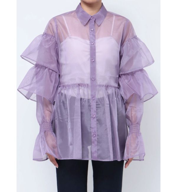 jouetie「シアーティアードフリルシャツ」|シャツ・ブラウス|