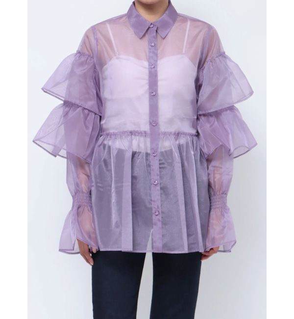 jouetie「シアーティアードフリルシャツ」|シャツ・ブラウス|