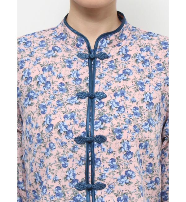 jouetie「ショルダーフリルショートチャイナシャツ」|シャツ・ブラウス|