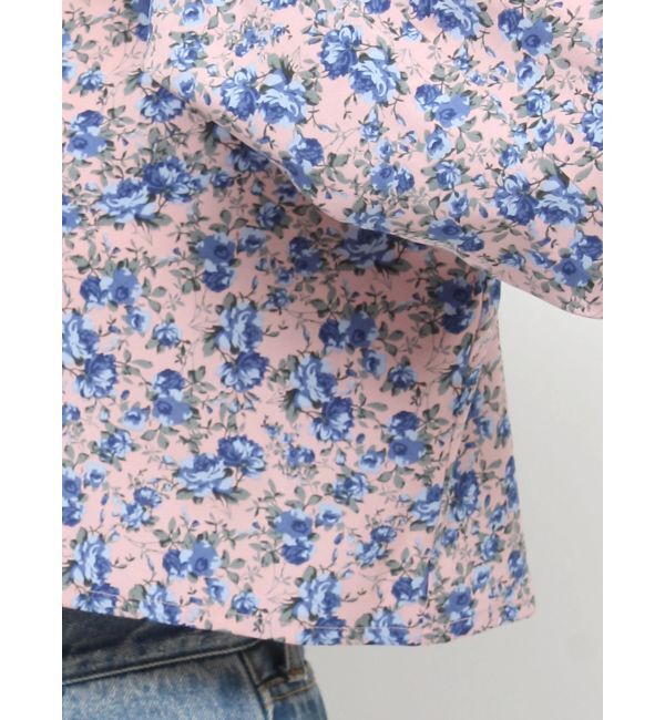 jouetie「ショルダーフリルショートチャイナシャツ」|シャツ・ブラウス|