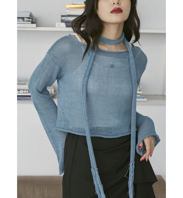 jouetie「ストールシアーニット」|ニット・セーター|