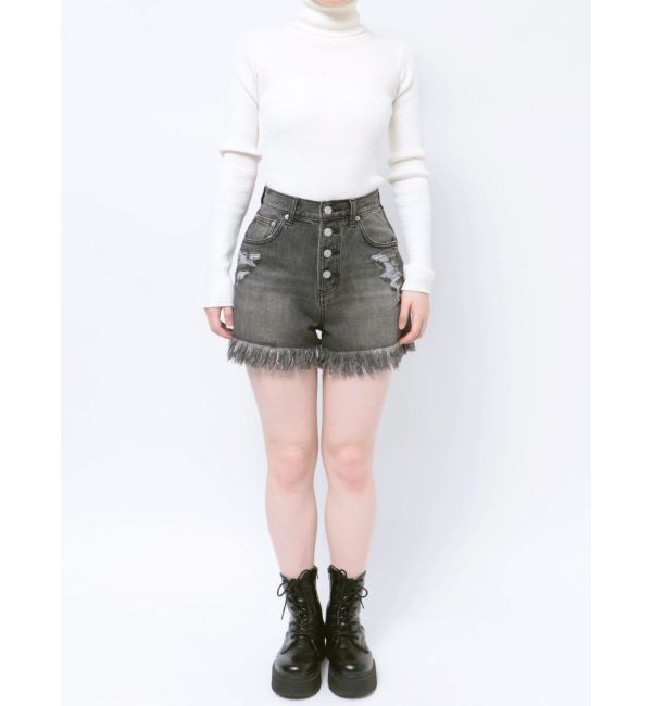 jouetie「ダメージデニムショートパンツ」|デニム|
