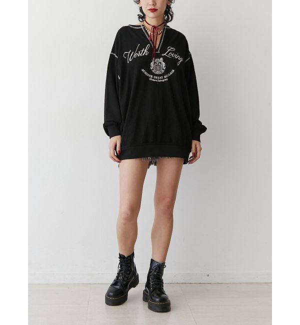 jouetie「ニットライクロゴプルオーバー」|Tシャツ・カットソー|