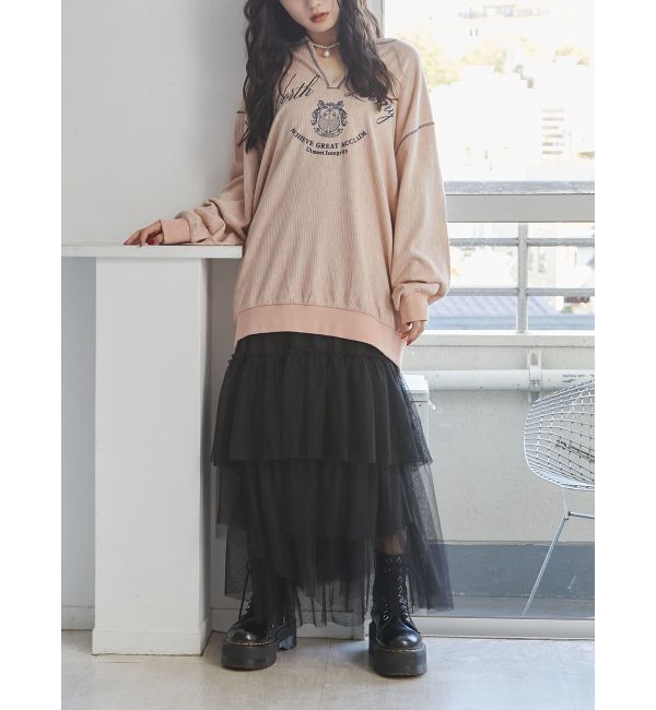 jouetie「ニットライクロゴプルオーバー」|Tシャツ・カットソー|