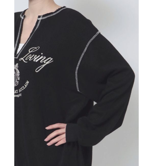 jouetie「ニットライクロゴプルオーバー」|Tシャツ・カットソー|