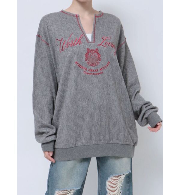 jouetie「ニットライクロゴプルオーバー」|Tシャツ・カットソー|