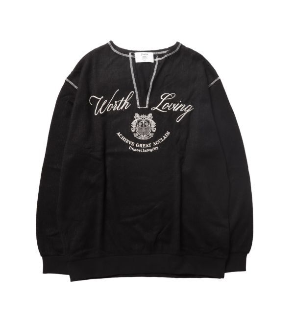 jouetie「ニットライクロゴプルオーバー」|Tシャツ・カットソー|ブラック