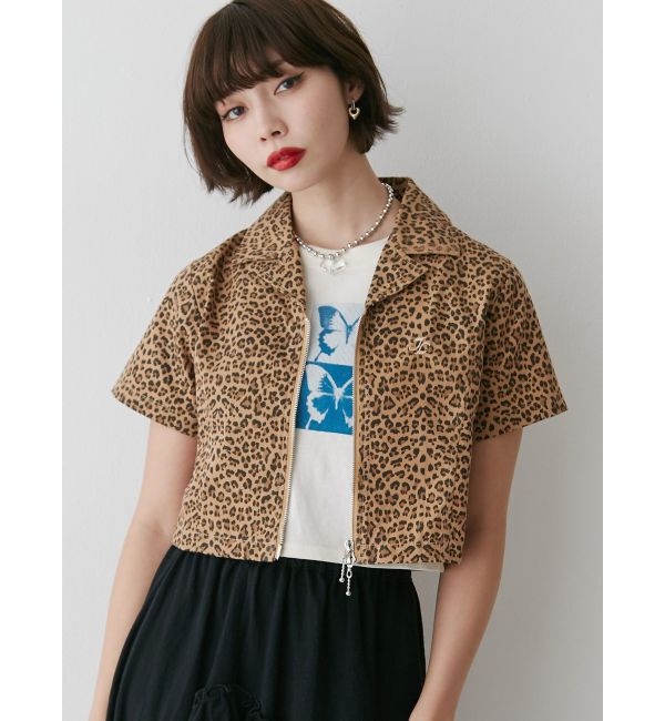 jouetie「カラーステッチコンパクトZIPシャツ【セットアップ対応】」|シャツ・ブラウス|