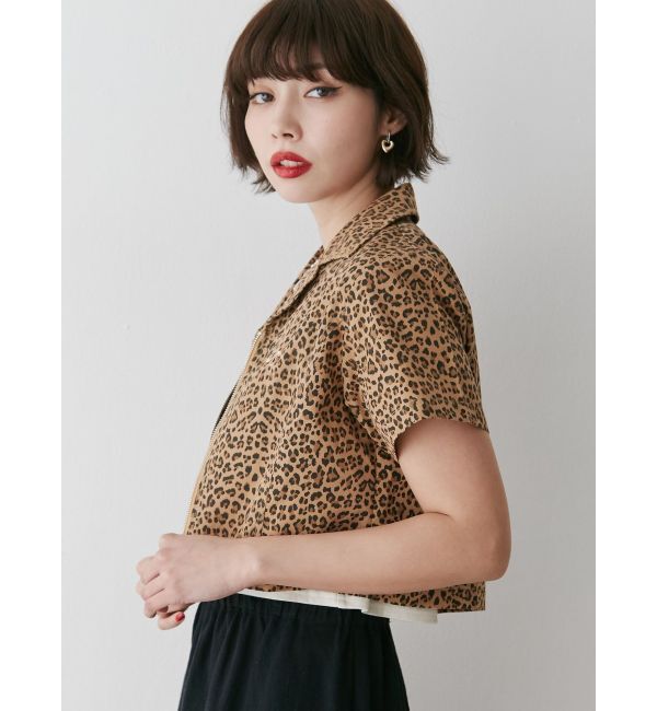 jouetie「カラーステッチコンパクトZIPシャツ【セットアップ対応】」|シャツ・ブラウス|