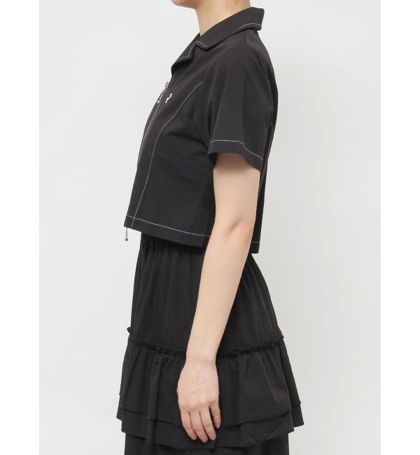 jouetie「カラーステッチコンパクトZIPシャツ【セットアップ対応】」|シャツ・ブラウス|