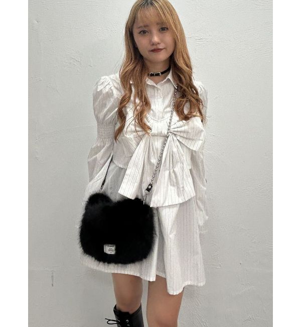 jouetie「リボンビスチェレイヤードチュニックシャツ」|シャツ・ブラウス|