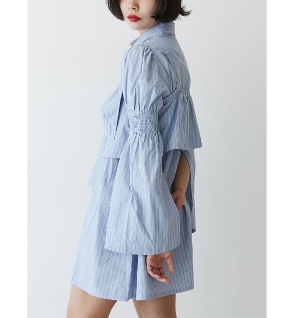 jouetie「リボンビスチェレイヤードチュニックシャツ」|シャツ・ブラウス|