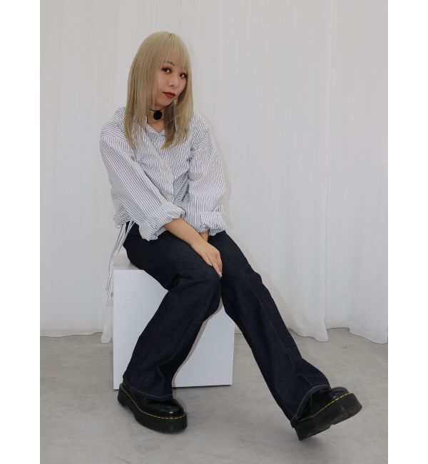 jouetie「リボンギャザーシャツ」|シャツ・ブラウス|