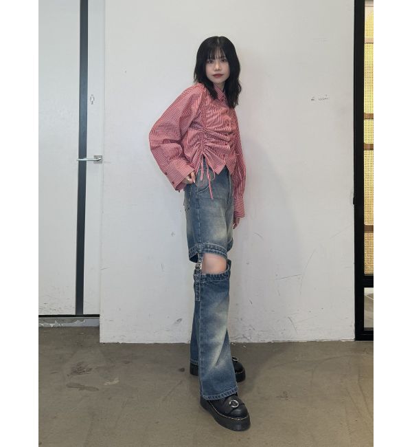 jouetie「リボンギャザーシャツ」|シャツ・ブラウス|