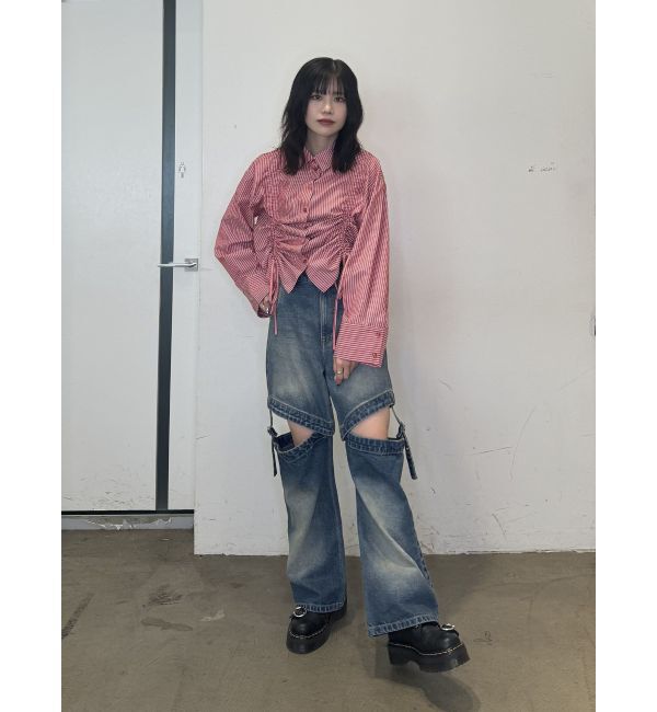 jouetie「リボンギャザーシャツ」|シャツ・ブラウス|