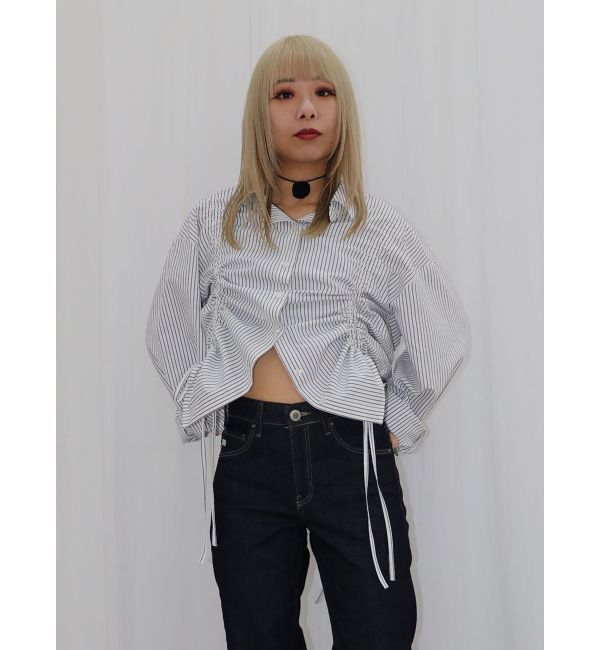 jouetie「リボンギャザーシャツ」|シャツ・ブラウス|