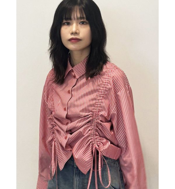 jouetie「リボンギャザーシャツ」|シャツ・ブラウス|