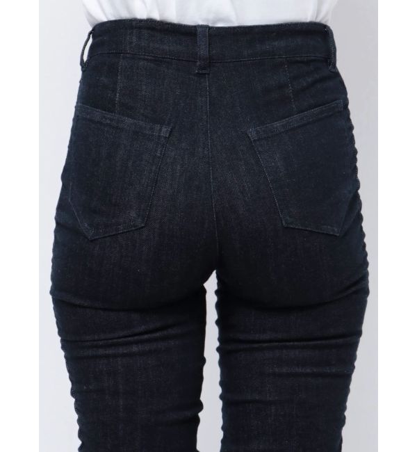 jouetie「ギャザーフレアパンツ」|デニム|