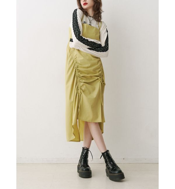 jouetie「イレギュラーギャザーキャミワンピース」|ワンピース|