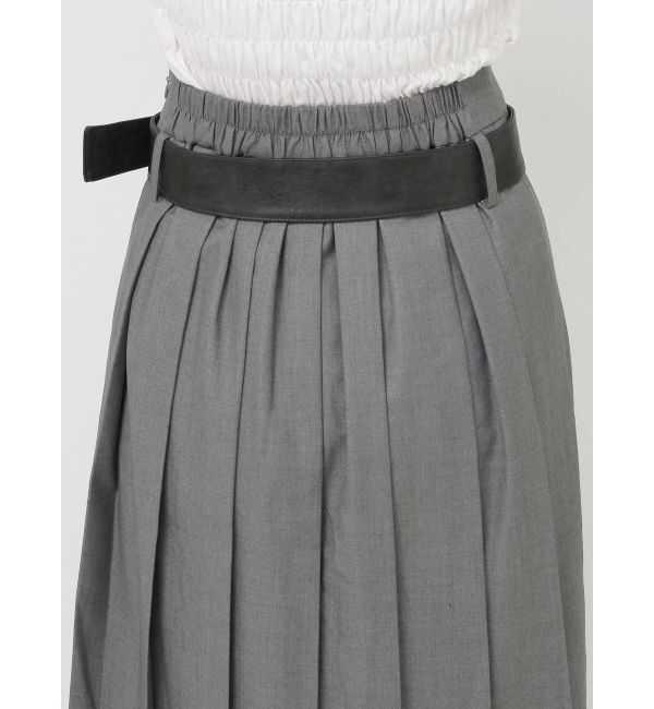 jouetie「ベルトヘムレースプリーツスカート【セットアップ対応】」|スカート|