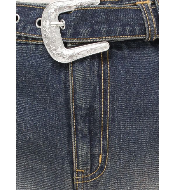 jouetie「ウエスタンバックルベルトスカパン」|デニム|