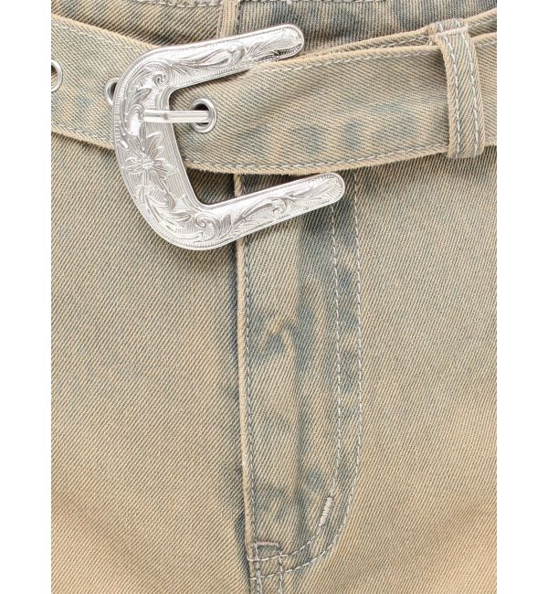 jouetie「ウエスタンバックルベルトスカパン」|デニム|