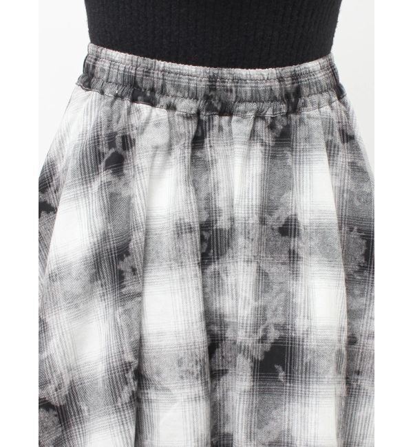 jouetie「チュールリバーシブルチェックフレアスカート」|スカート|