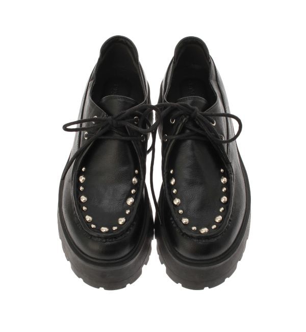 jouetie「オーバーソールスタッズチロリアンシューズ」|ローファー|