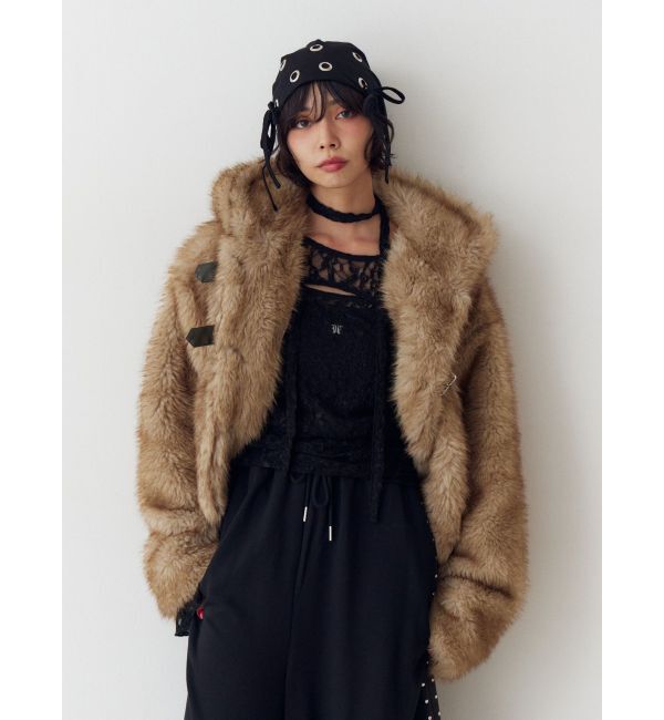 jouetie「ハトメリボンビーニー」|ニット帽|