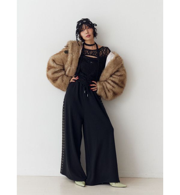 jouetie「カットアウトレーストップス」|Tシャツ・カットソー|