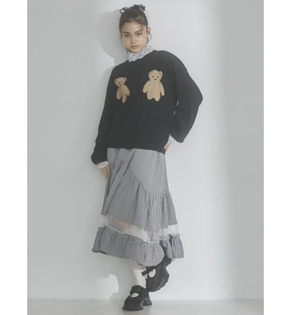 merry jenny「Bear&times;Bearニットカーディガン」|カーディガン|