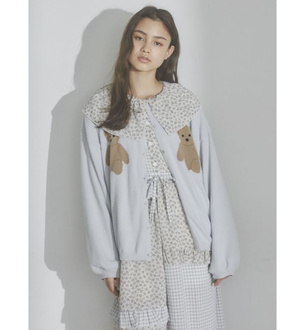 merry jenny「Bear&times;Bearニットカーディガン」|カーディガン|