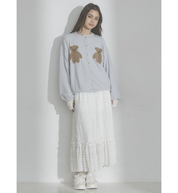 merry jenny「Bear&times;Bearニットカーディガン」|カーディガン|