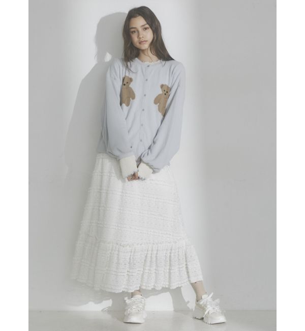 merry jenny「Bear&times;Bearニットカーディガン」|カーディガン|