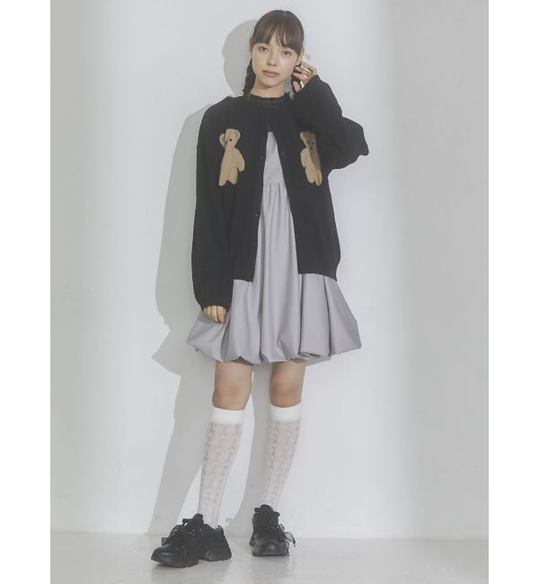 merry jenny「Bear&times;Bearニットカーディガン」|カーディガン|