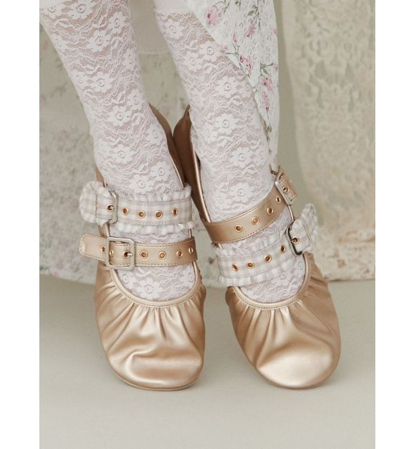 merry jenny「checkベルトバレエシューズ」|バレエシューズ|