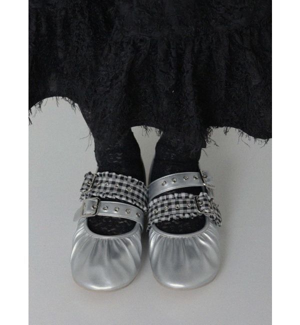 merry jenny「checkベルトバレエシューズ」|バレエシューズ|