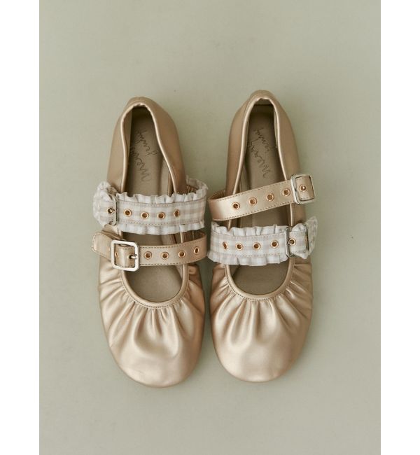 merry jenny「checkベルトバレエシューズ」|バレエシューズ|