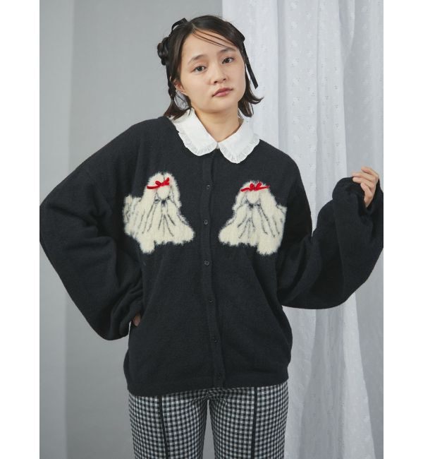 merry jenny「シーズー&times;シーズーカーディガン」|カーディガン|