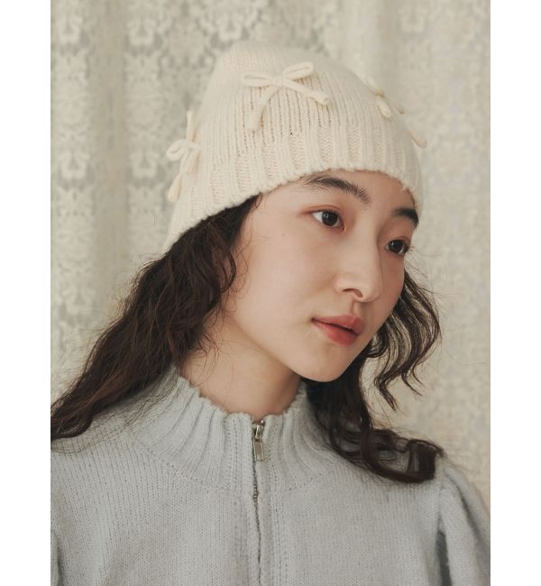 merry jenny「ribbonビーニー」|ニット帽|