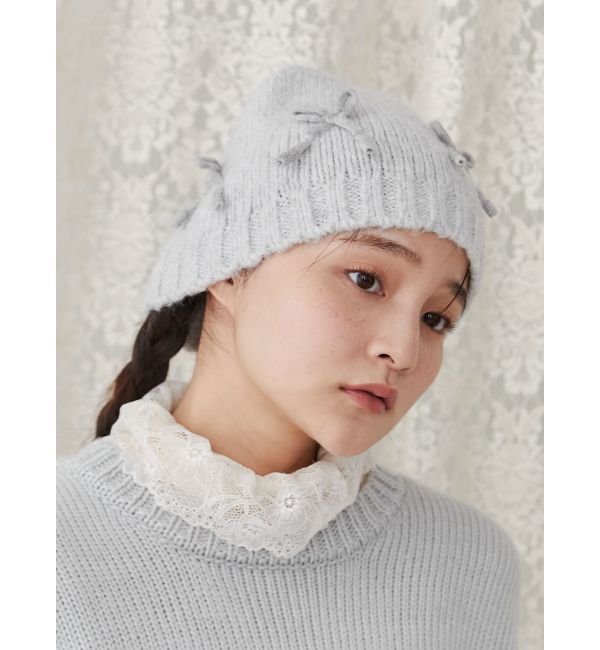 merry jenny「ribbonビーニー」|ニット帽|