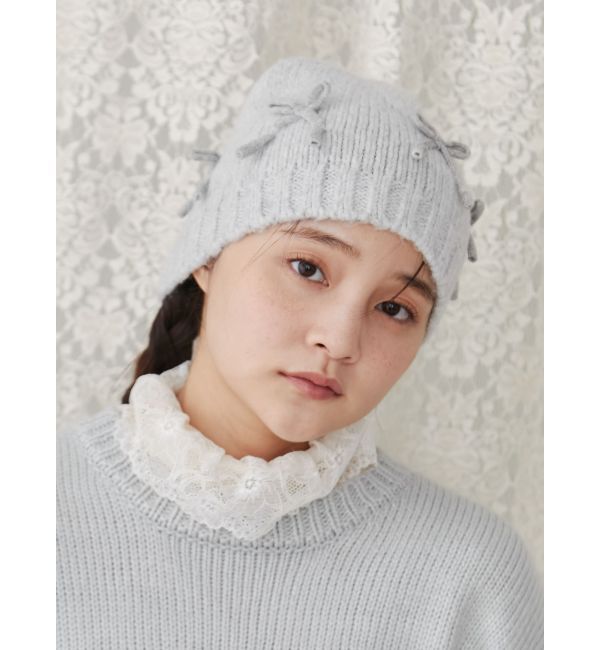 merry jenny「ribbonビーニー」|ニット帽|