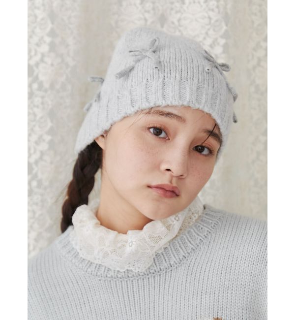 merry jenny「ribbonビーニー」|ニット帽|