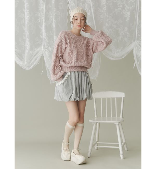 merry jenny「ribbonビーニー」|ニット帽|