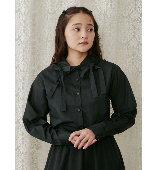 merry jenny「リボンリボンシャツ」|シャツ・ブラウス|